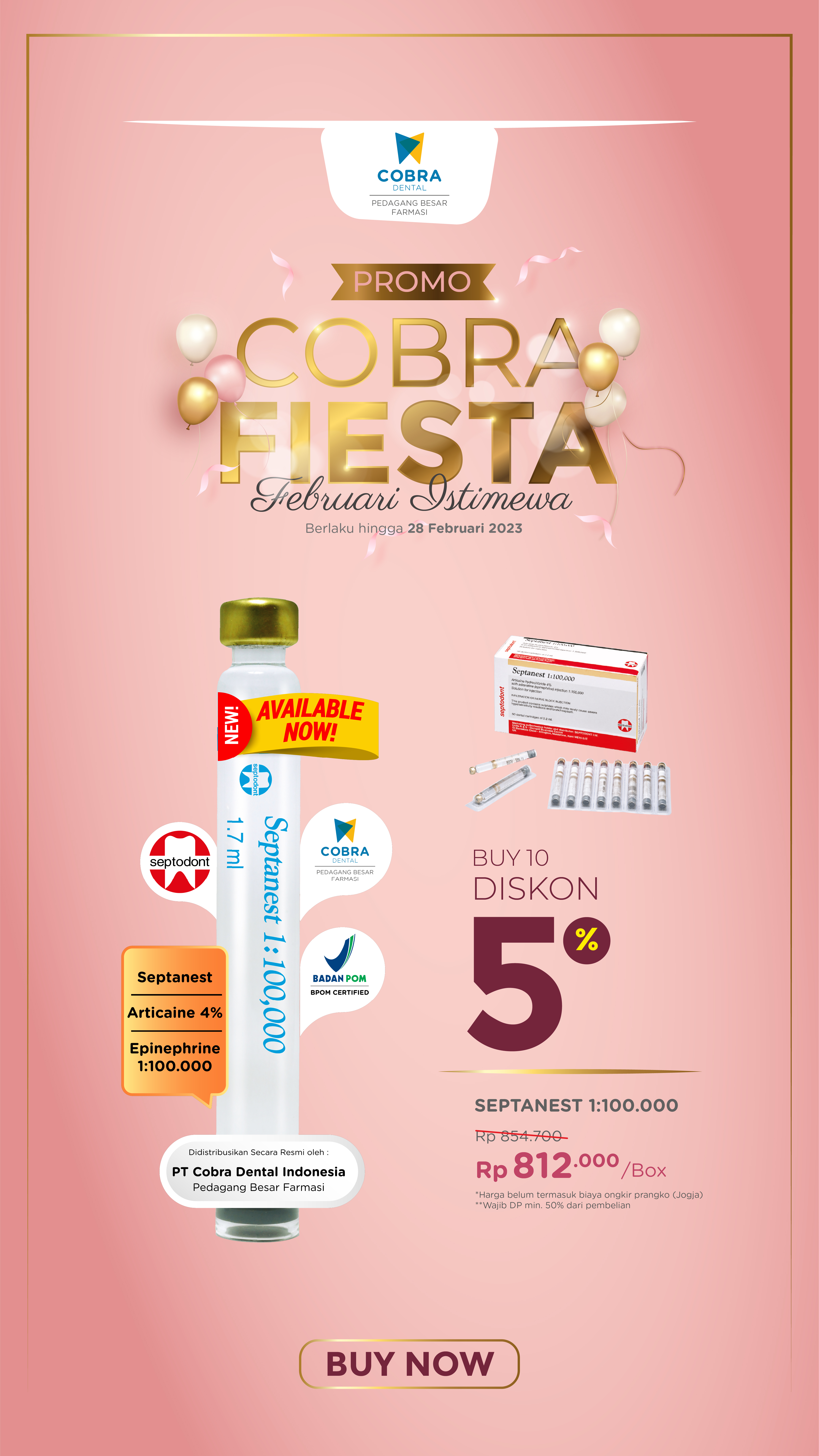 PROMO ALAT DENTAL FEBRUARI 2023! Cobra Fiesta, Februari Istimewa.